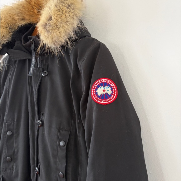 Canada Goose Aldridge Puffer Parka Coyote Fur Hood Arctic Tech Made in Canada - Picture 5 of 14